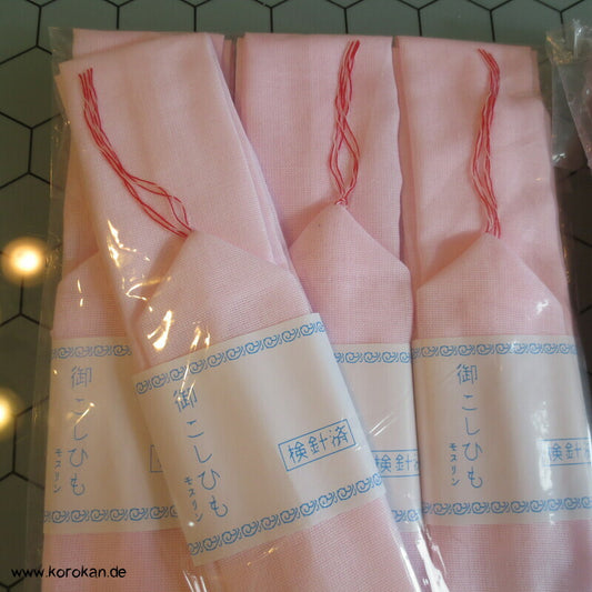 rosa Koshi Himo - Bindeband, Baumwolle / Polyester, neu mit Etikett