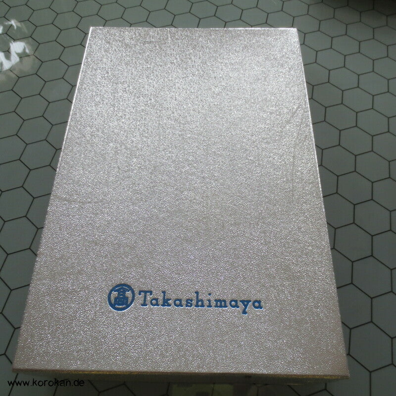 Takashimaya Box mit zwei schwarzen Obiage