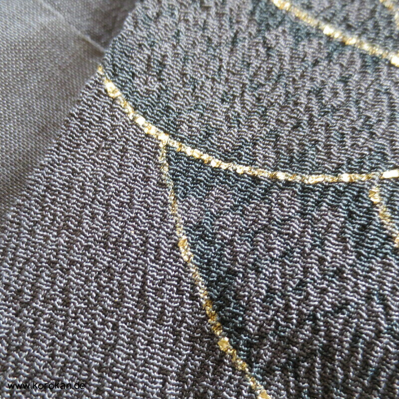 japanisch überfärbter antiker Homongi Seidencrepe Kimono