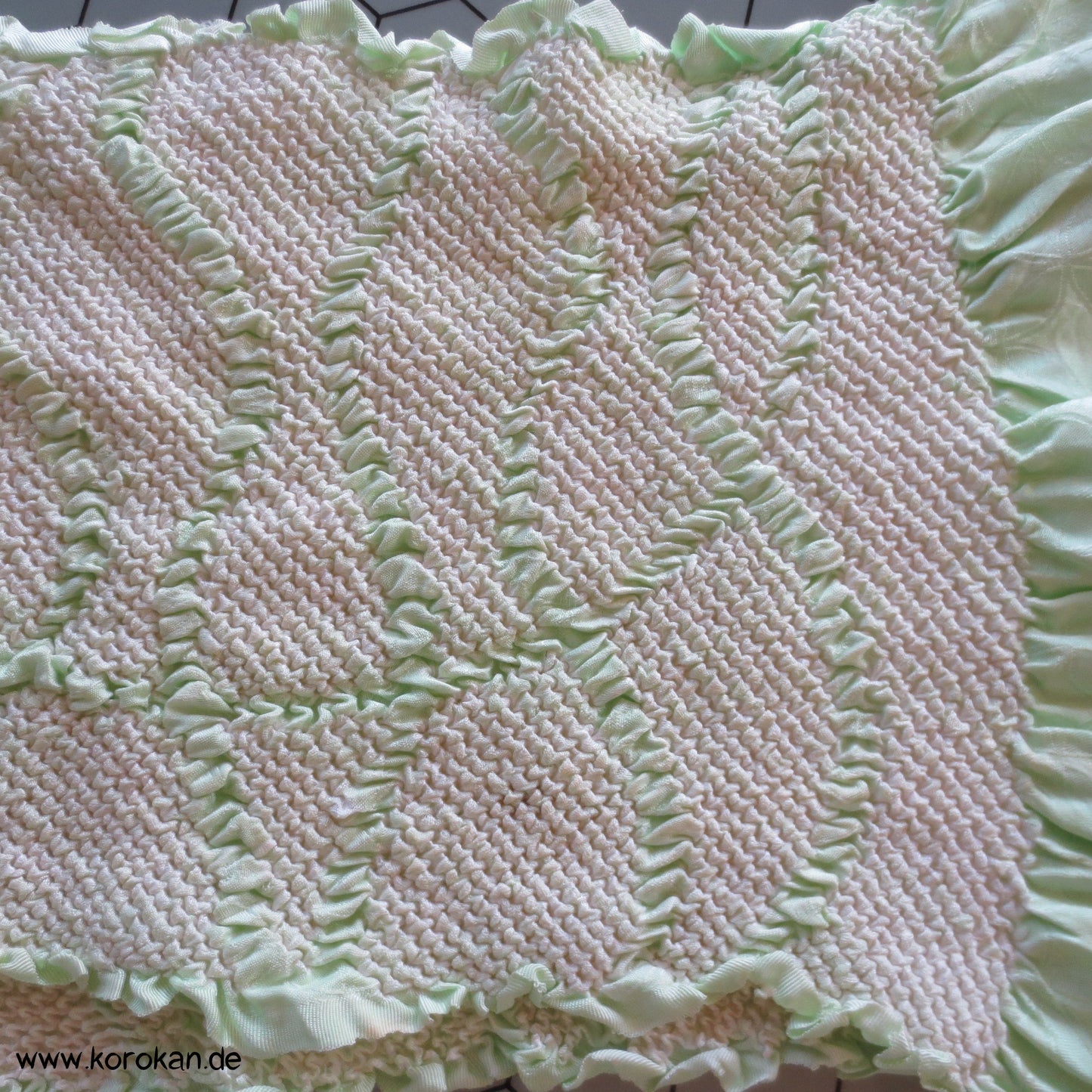 Shibori Shippo überlappende Kreise Obiage