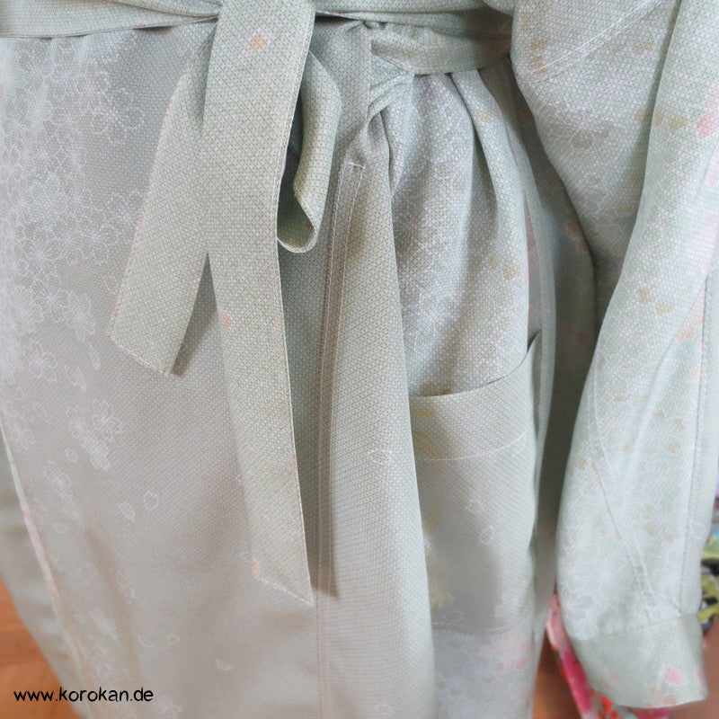 Wickelhemd / Tunika reine Kimono Seide, Zero Waste