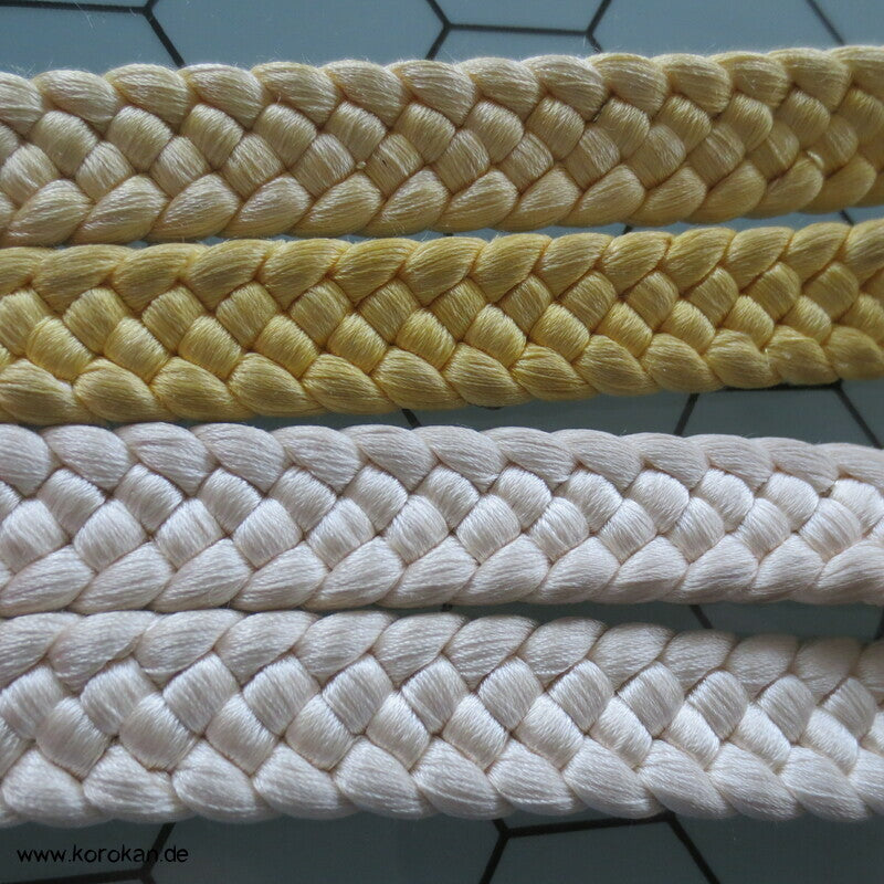 gelbweiß gold Obijime, Seide / Lurex