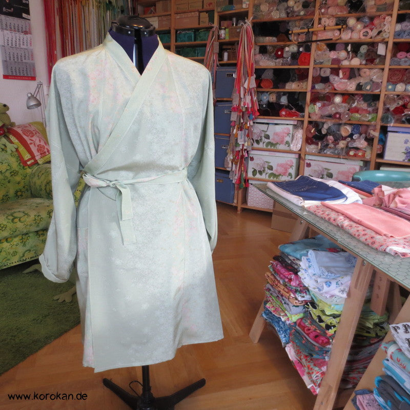 Wickelhemd / Tunika reine Kimono Seide, Zero Waste