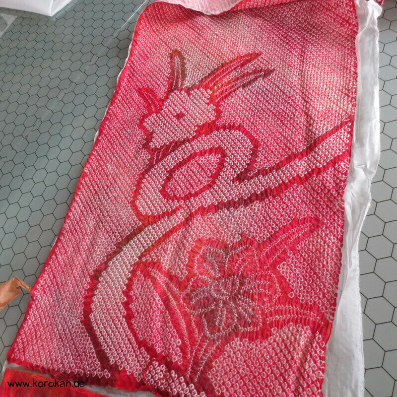 Karieba Haori Kimono Full Shibori, komplett pikiert