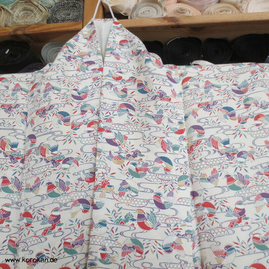 großer kleine Mandarinenten Komon Kimono