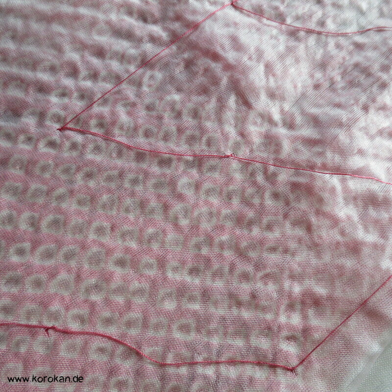 Karieba Haori Kimono Full Shibori, komplett pikiert