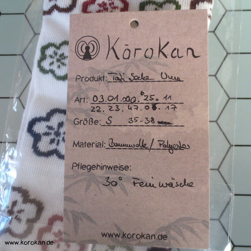 japanische Baumwoll Zehentrenner Socken