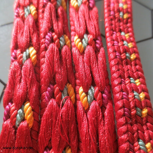 zimtbraun bunter Obijime, Seide