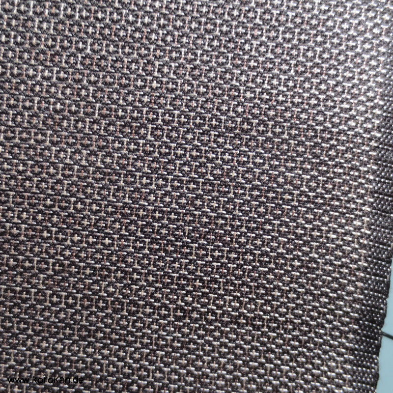braun Minimuster Männer Kimono Wolle / Seide