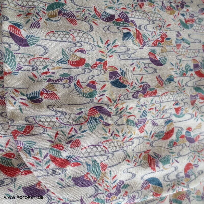 großer kleine Mandarinenten Komon Kimono