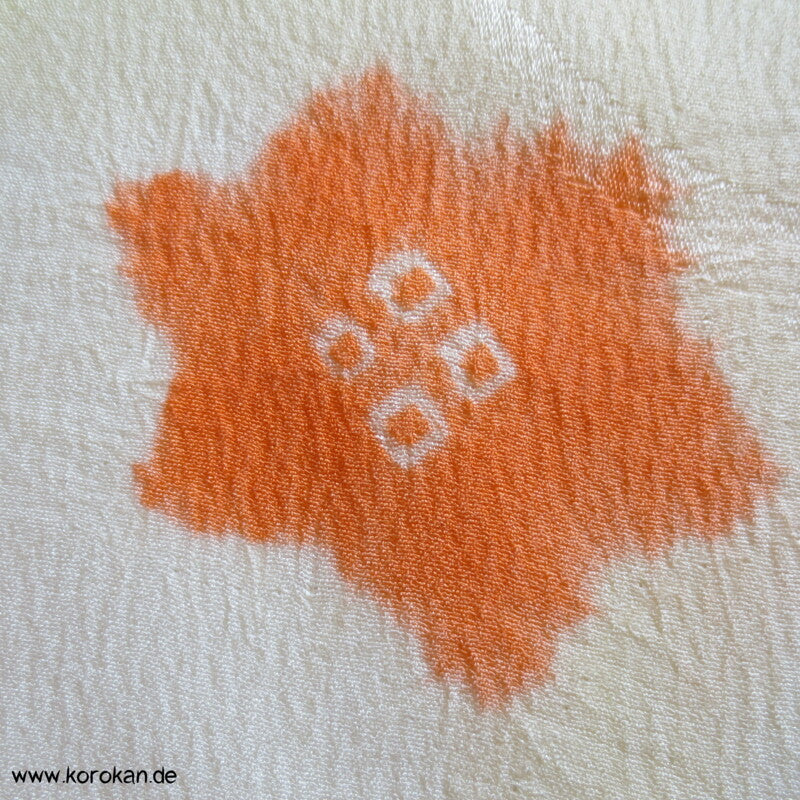 Shibori Blüten, gewebte Gräser Kimono Seiden Damast