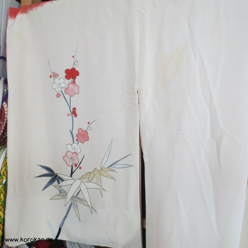 Bambus, goldgestickte Kiku Homongi Kimono