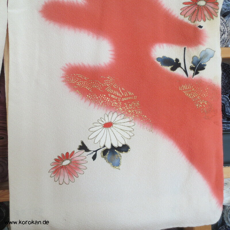 Bambus, goldgestickte Kiku Homongi Kimono