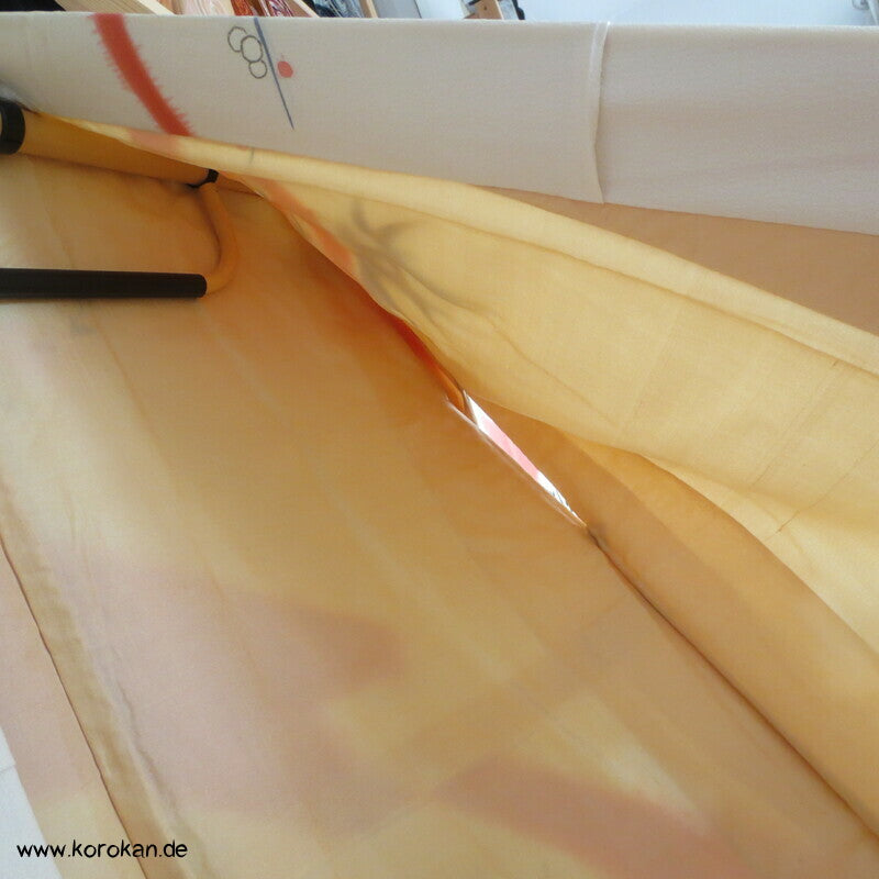 Bambus, goldgestickte Kiku Homongi Kimono