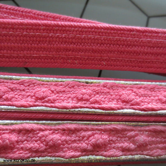 Silberstreifen vor Farbverlauf Obijime, Seide / Lurex