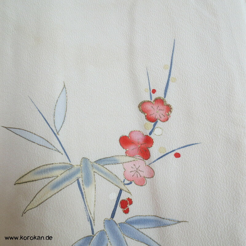 Bambus, goldgestickte Kiku Homongi Kimono