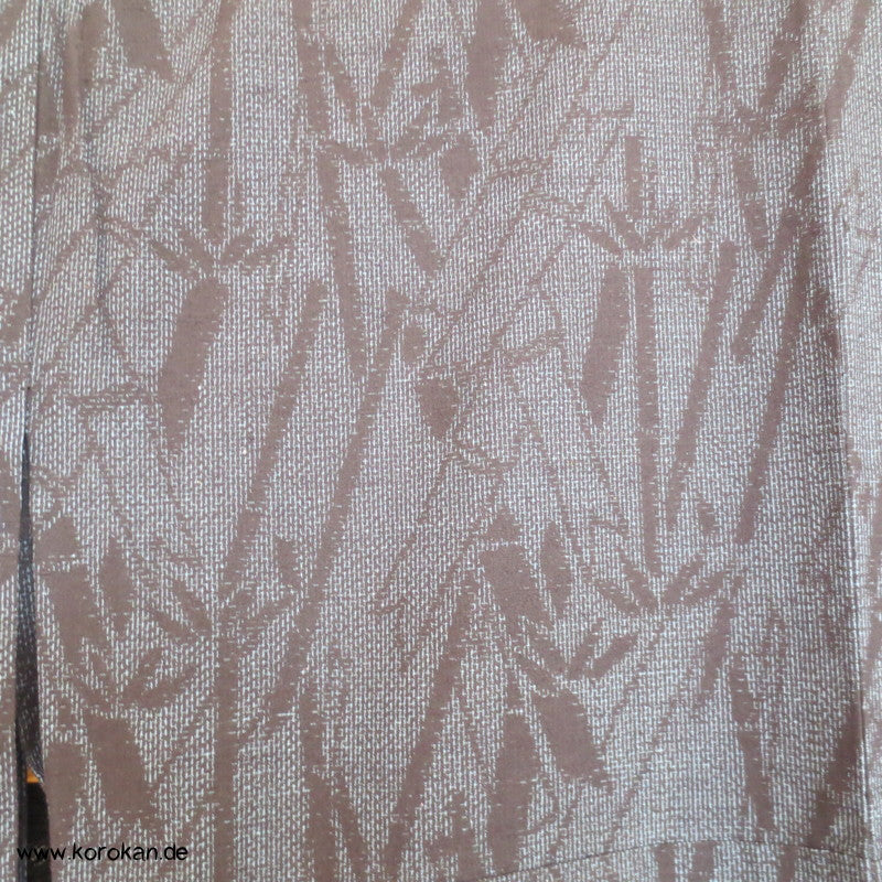 Bambus Kasuri Tsumugi Kimono, teilgefüttert