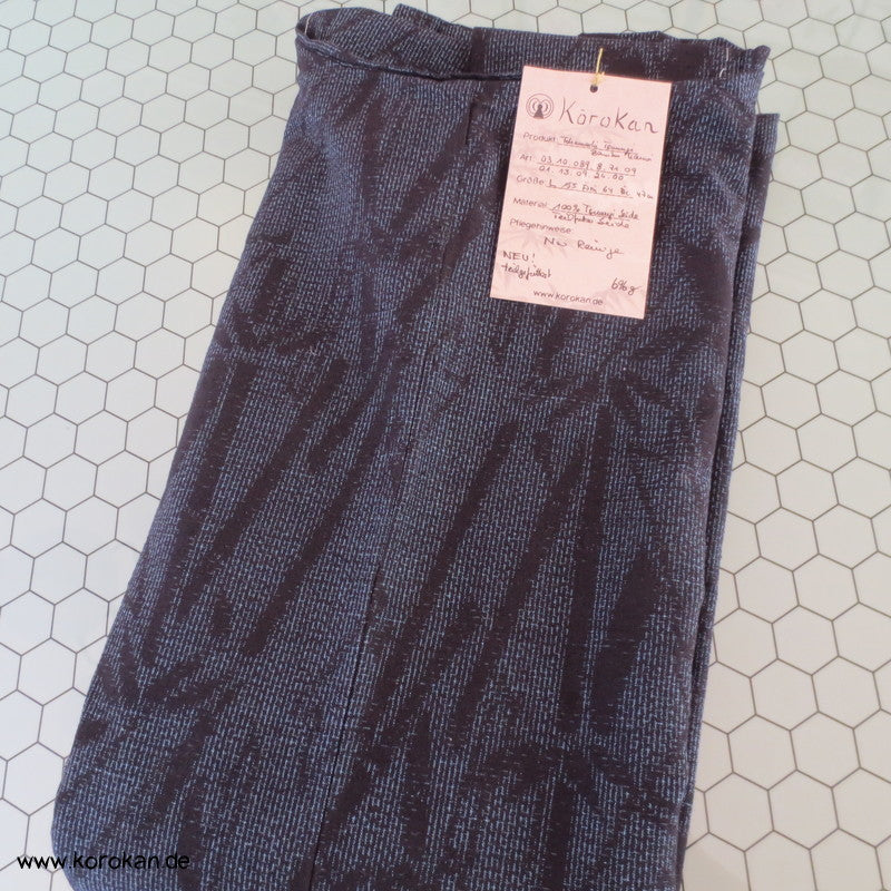 Bambus Kasuri Tsumugi Kimono, teilgefüttert
