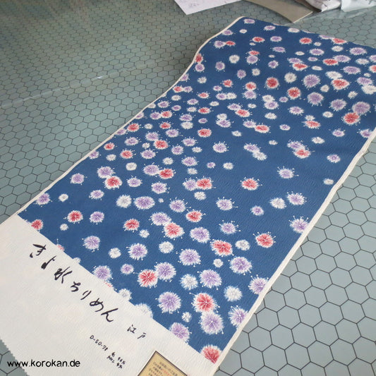 bunte Kleckse Kimono Wollgeorgette