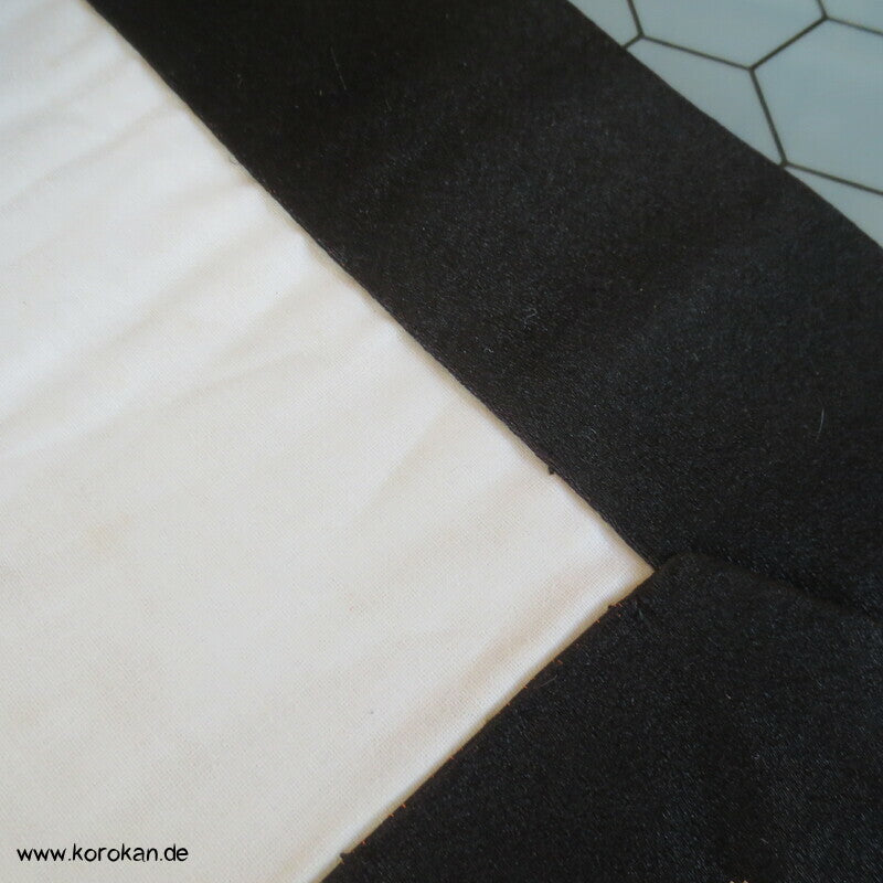 Fukuro Kimono Seidenbrokat Gürtel mit goldenen Mon