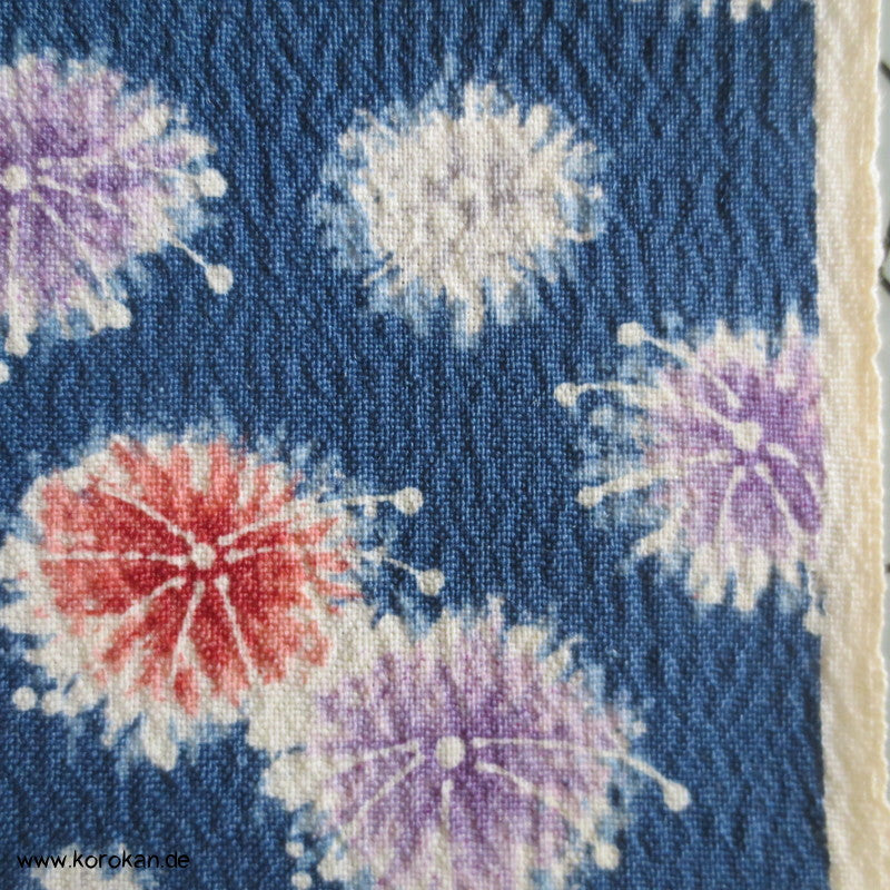 bunte Kleckse Kimono Wollgeorgette