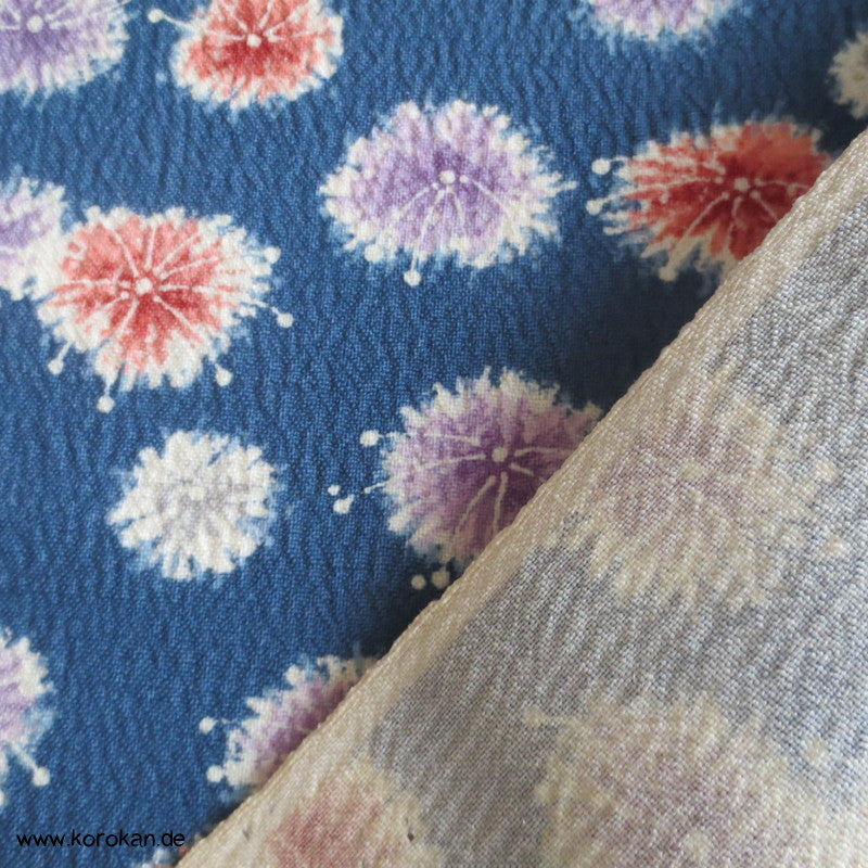 bunte Kleckse Kimono Wollgeorgette