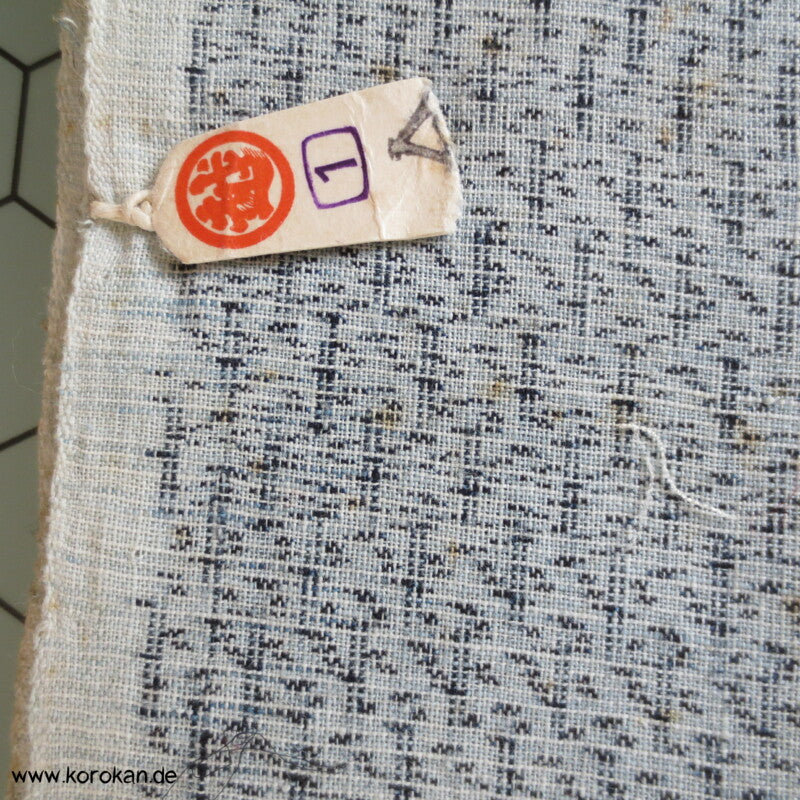 meliertes Kasuri Baumwolle / Hanf Kimono Stoffrolle