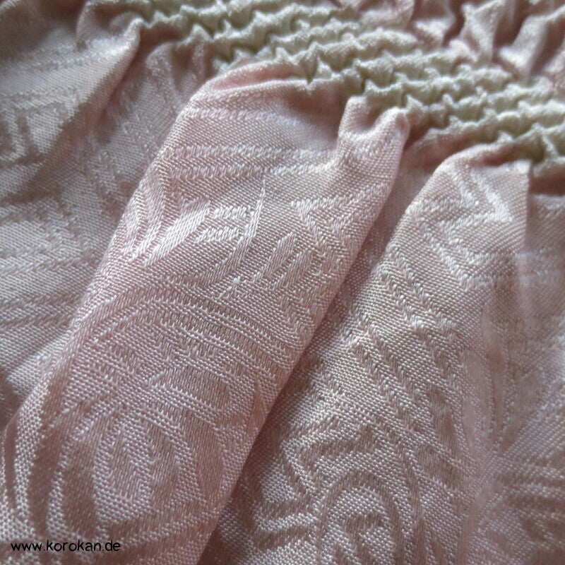 rosa Farbverlauf Full Shibori Obiage Rinzu Damast