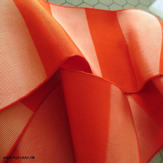 rotorange Blockstreifen Rips Datejime Himo Band