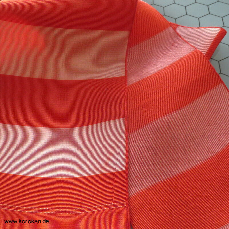 rotorange Blockstreifen Rips Datejime Himo Band