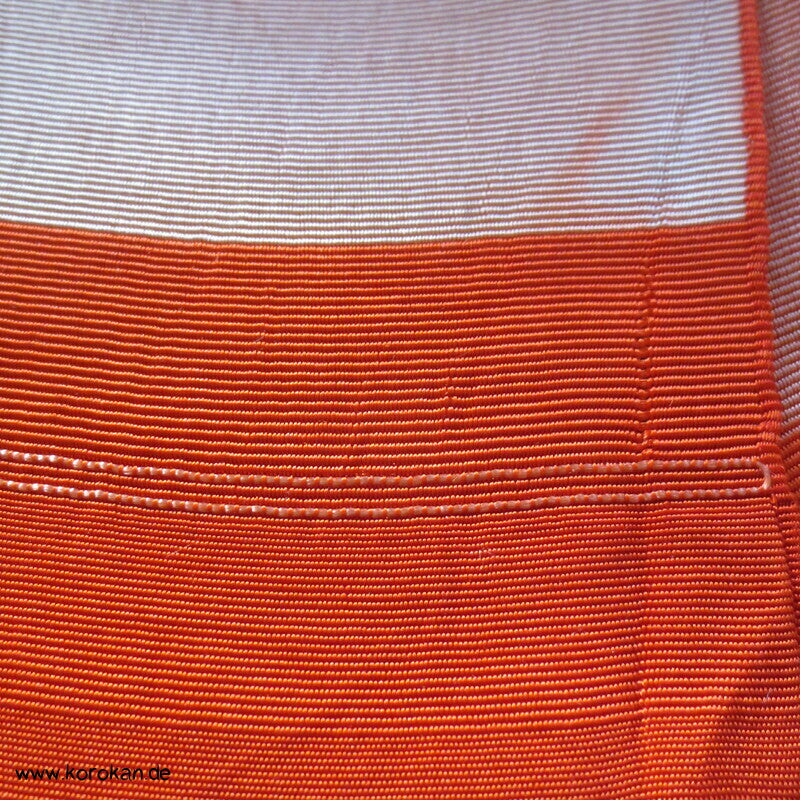rotorange Blockstreifen Rips Datejime Himo Band