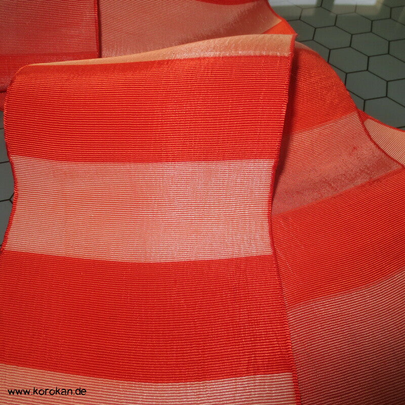 rotorange Blockstreifen Rips Datejime Himo Band