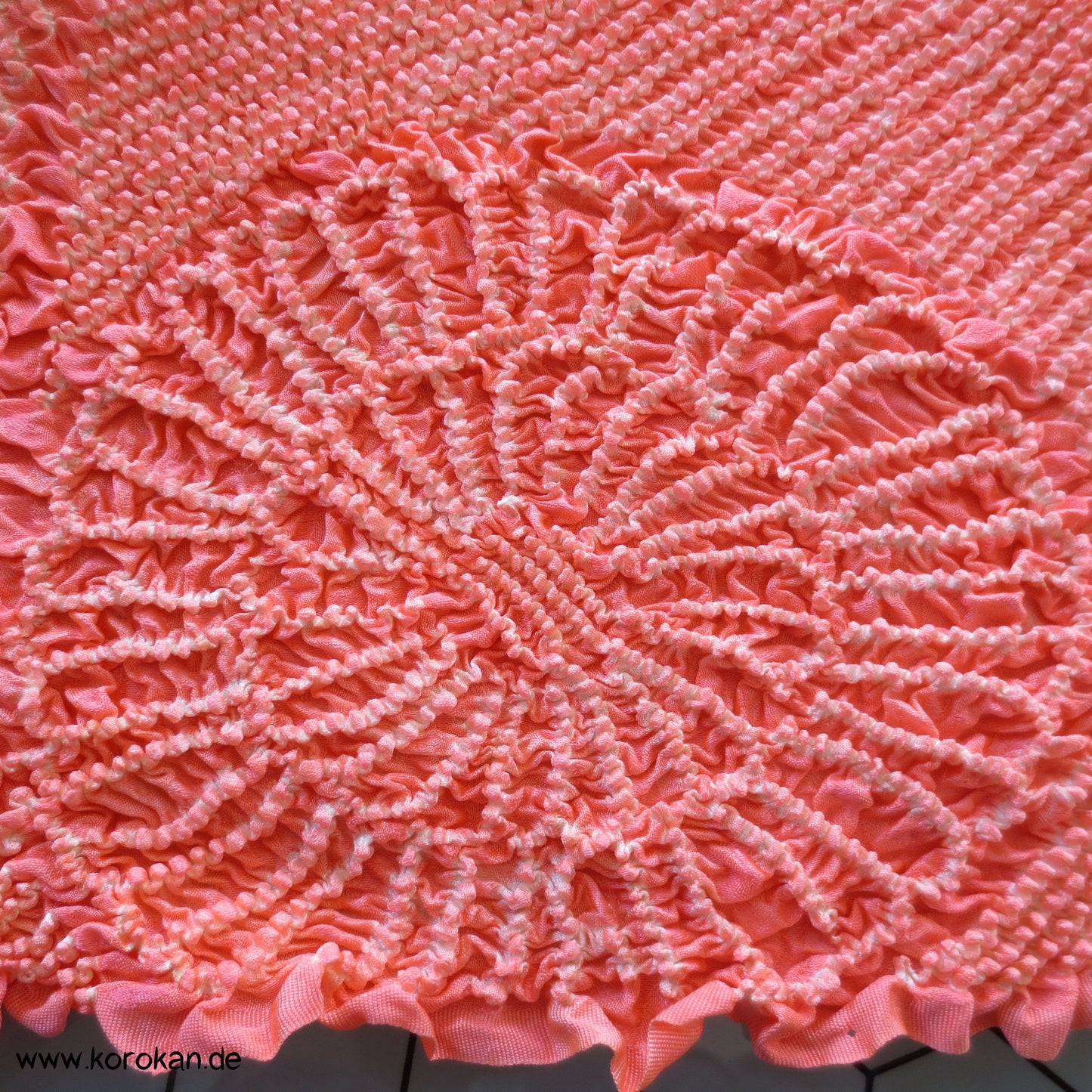 Shibori Sayagata Rinzu Damast Seide Obiage