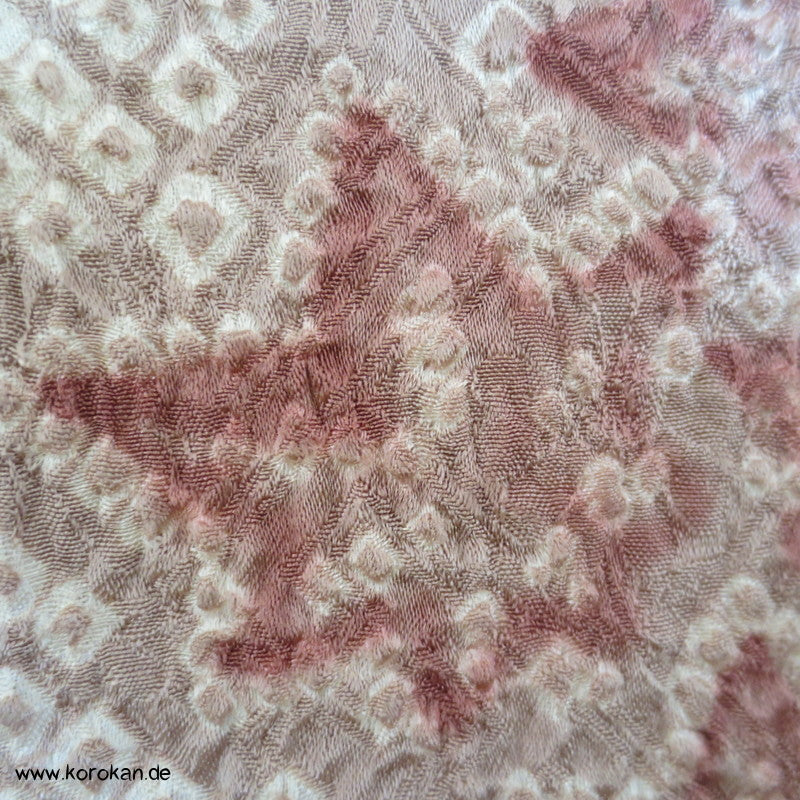 Full Shibori Wasserfall Seidendamast Haori Kimono Jacke