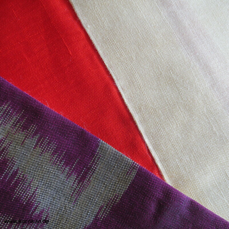 Japan Art Deco Genjiko und Bambus Meisen Seiden Kimono
