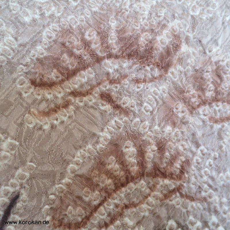 Full Shibori Wasserfall Seidendamast Haori Kimono Jacke