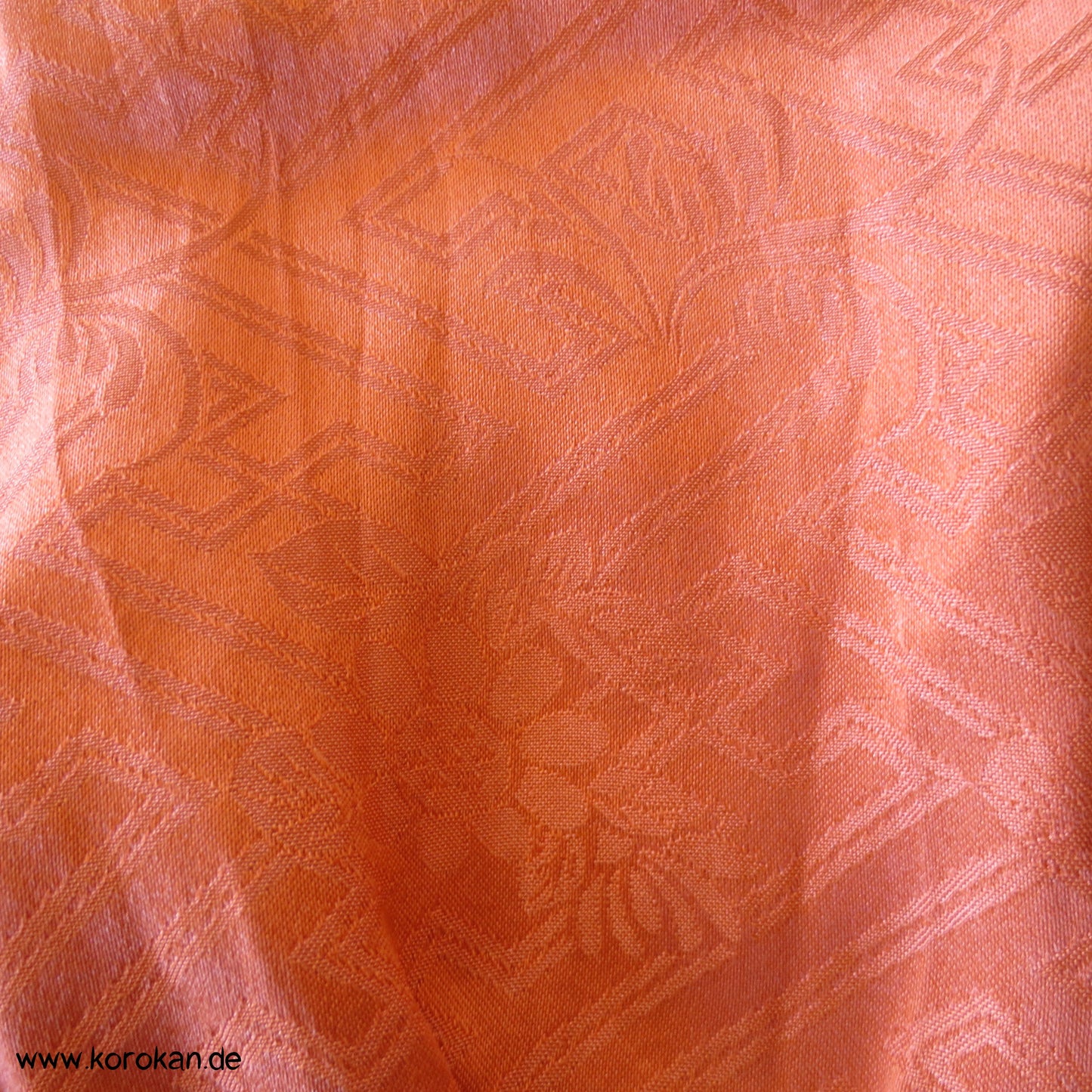 Shibori Sayagata Rinzu Damast Seide Obiage