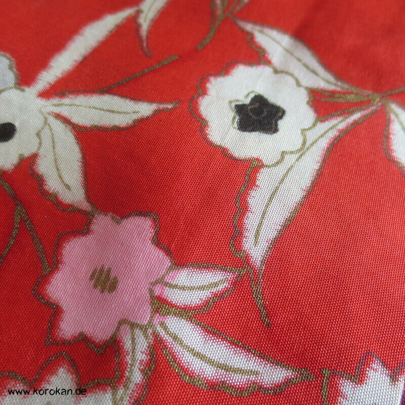 pinkfarbige Seiden Matelassé Mangiku Haori