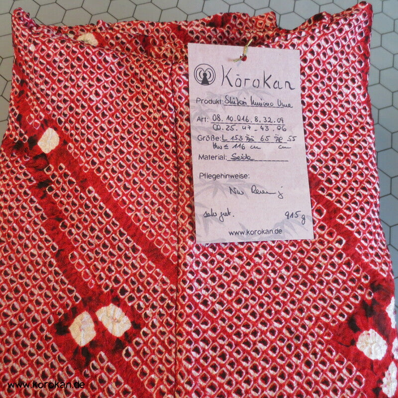 Komon Kimono Full Shibori Seiden Ume Blütenzweige