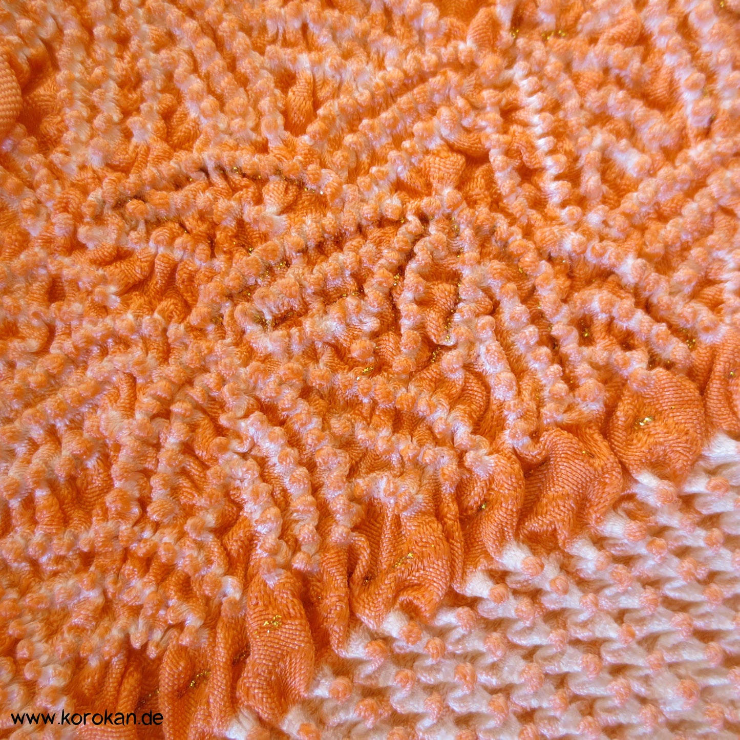 Shibori Sayagata Rinzu Damast Seide Obiage