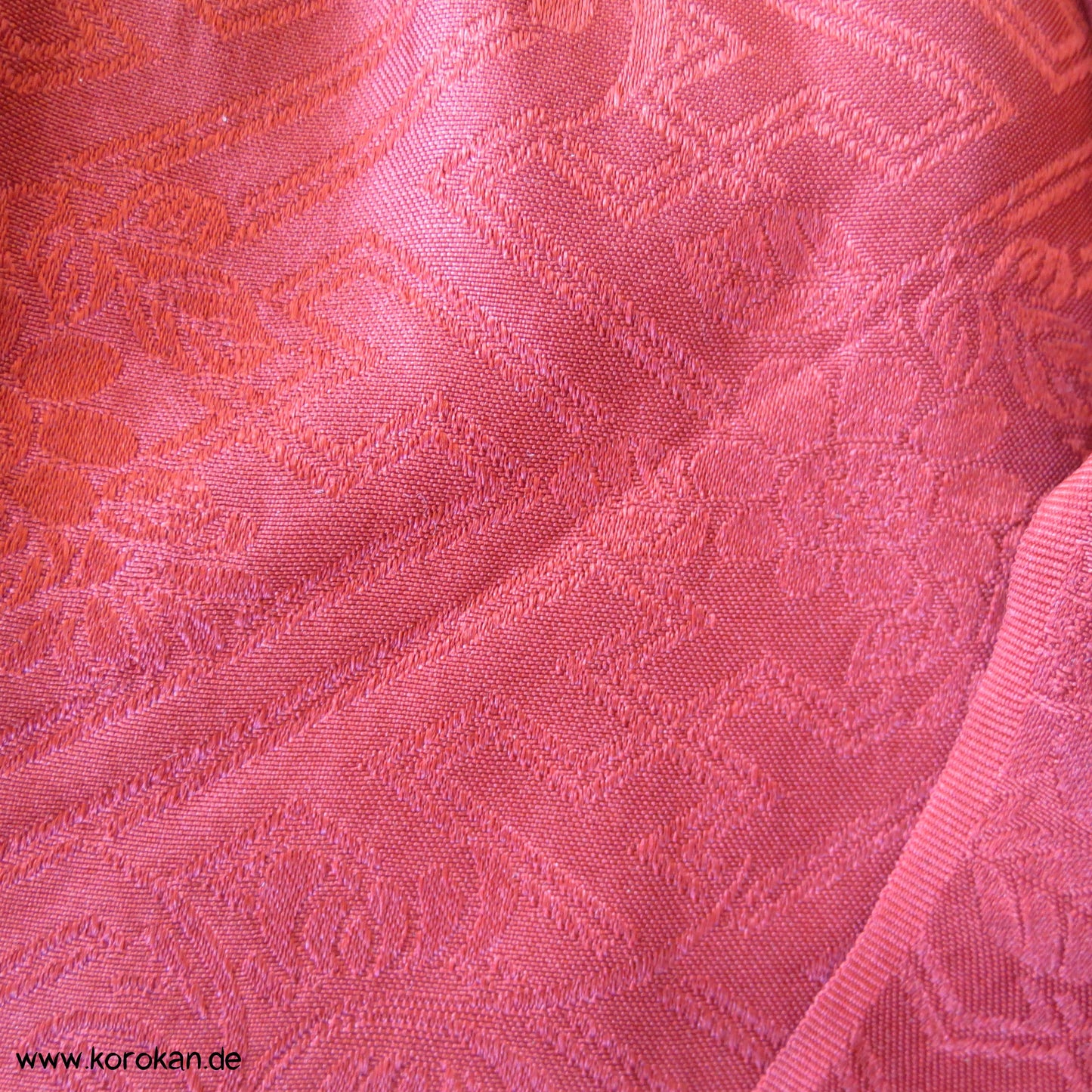 Shibori Sayagata Rinzu Damast Seide Obiage