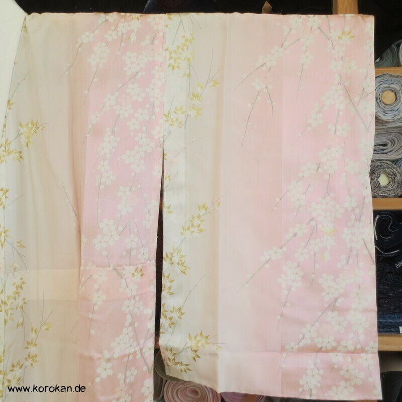 Sakura Seide mit Golddruck Juban Unterkimono