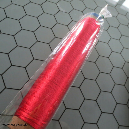 hellrotes Seidengarn Holz Handwebspule aus Japan