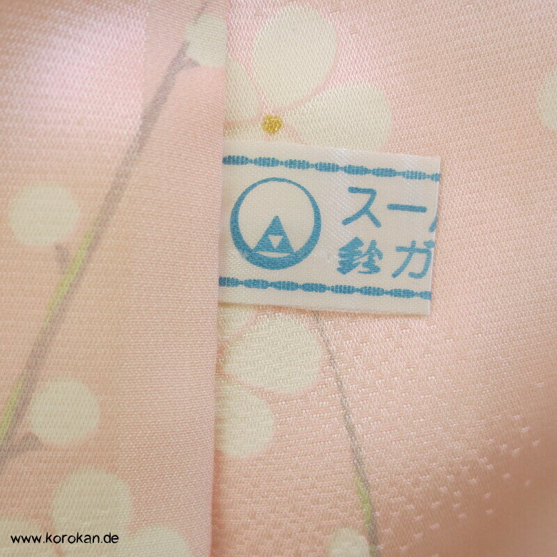 Sakura Seide mit Golddruck Juban Unterkimono