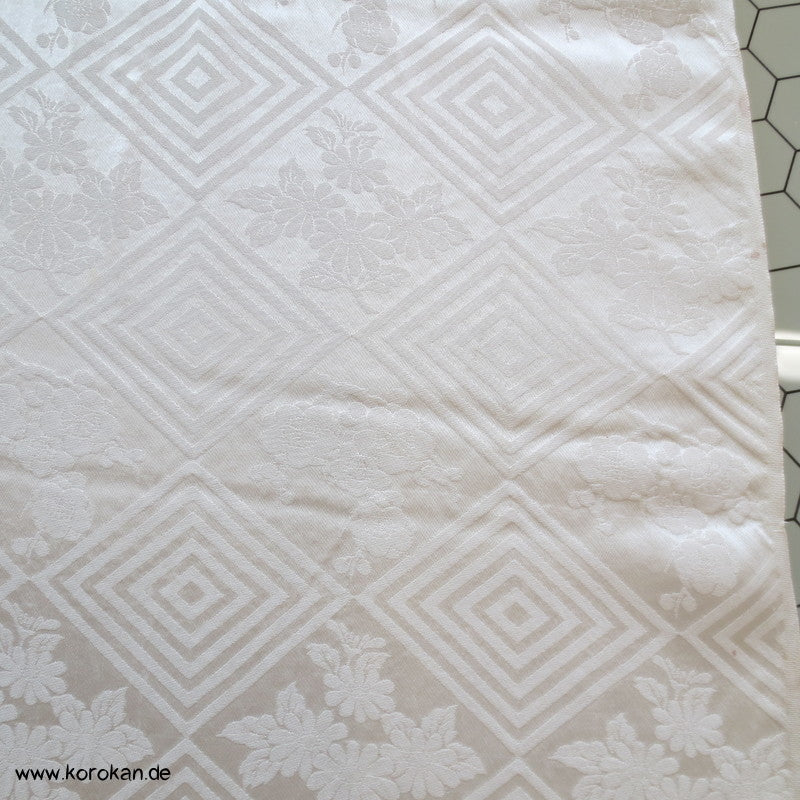 Shibori lila Wolke Seidendamast Kimono Tanmono