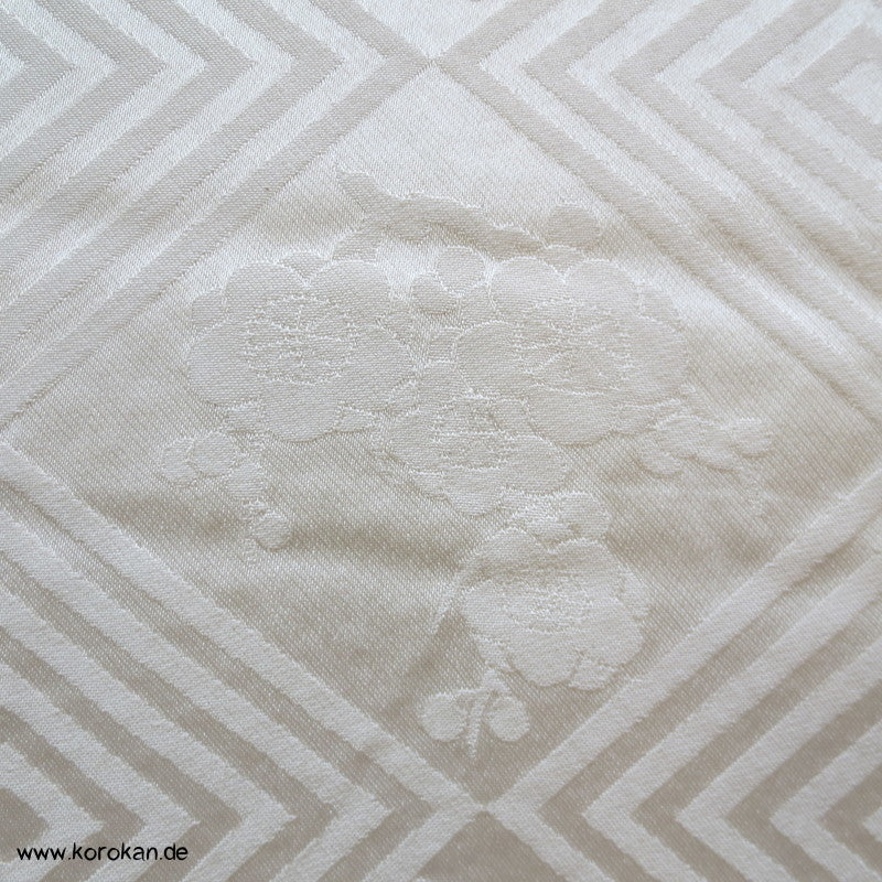 Shibori lila Wolke Seidendamast Kimono Tanmono