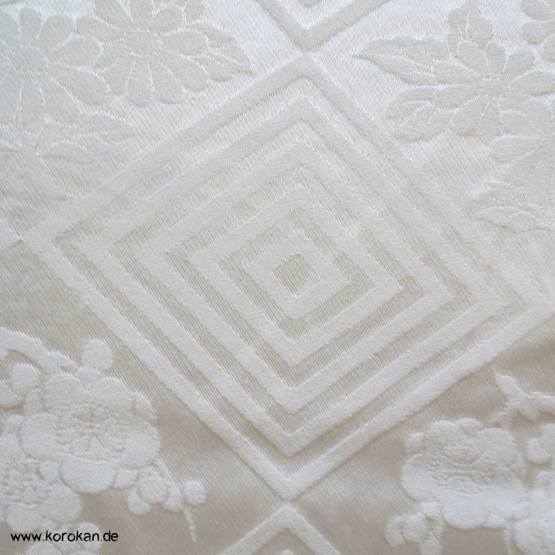 Shibori lila Wolke Seidendamast Kimono Tanmono