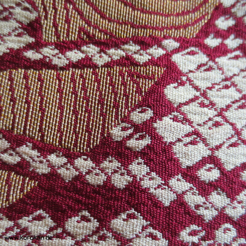 gewebtes Kanoko, Zweige, festlicher Komon Kimono