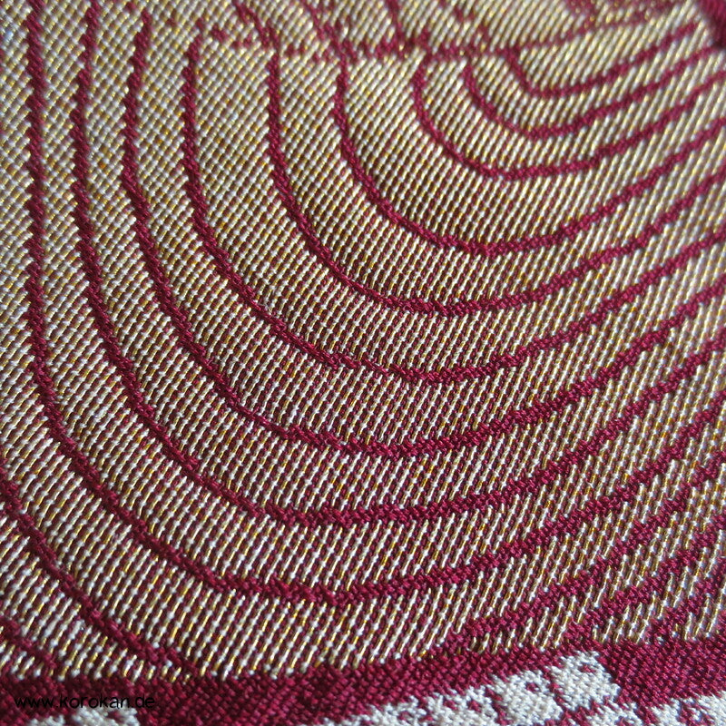 gewebtes Kanoko, Zweige, festlicher Komon Kimono