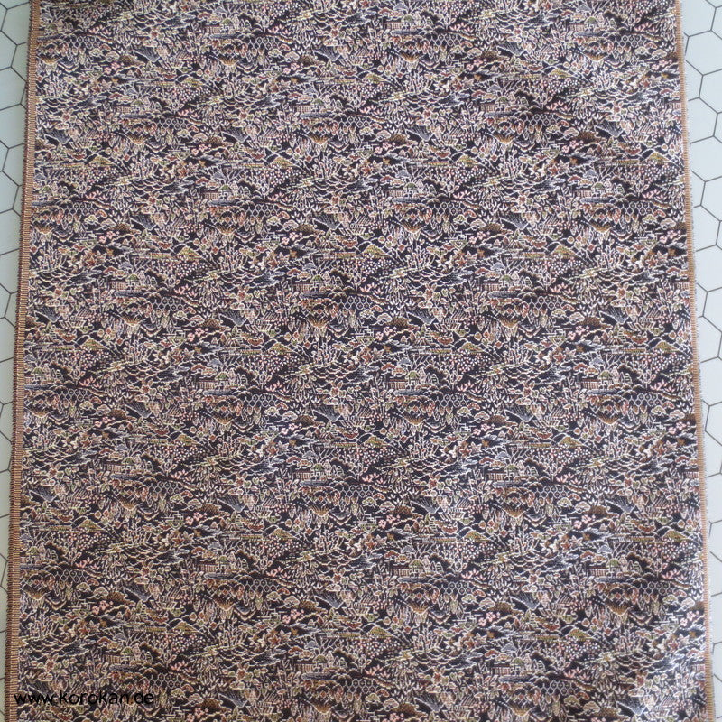 Häuser Omeshi Wolle/ Seide Jacquard, handgewebt